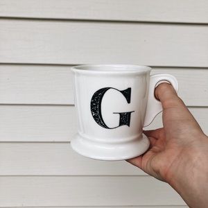 LETTER “G” ANTHROPOLOGIE MUG!